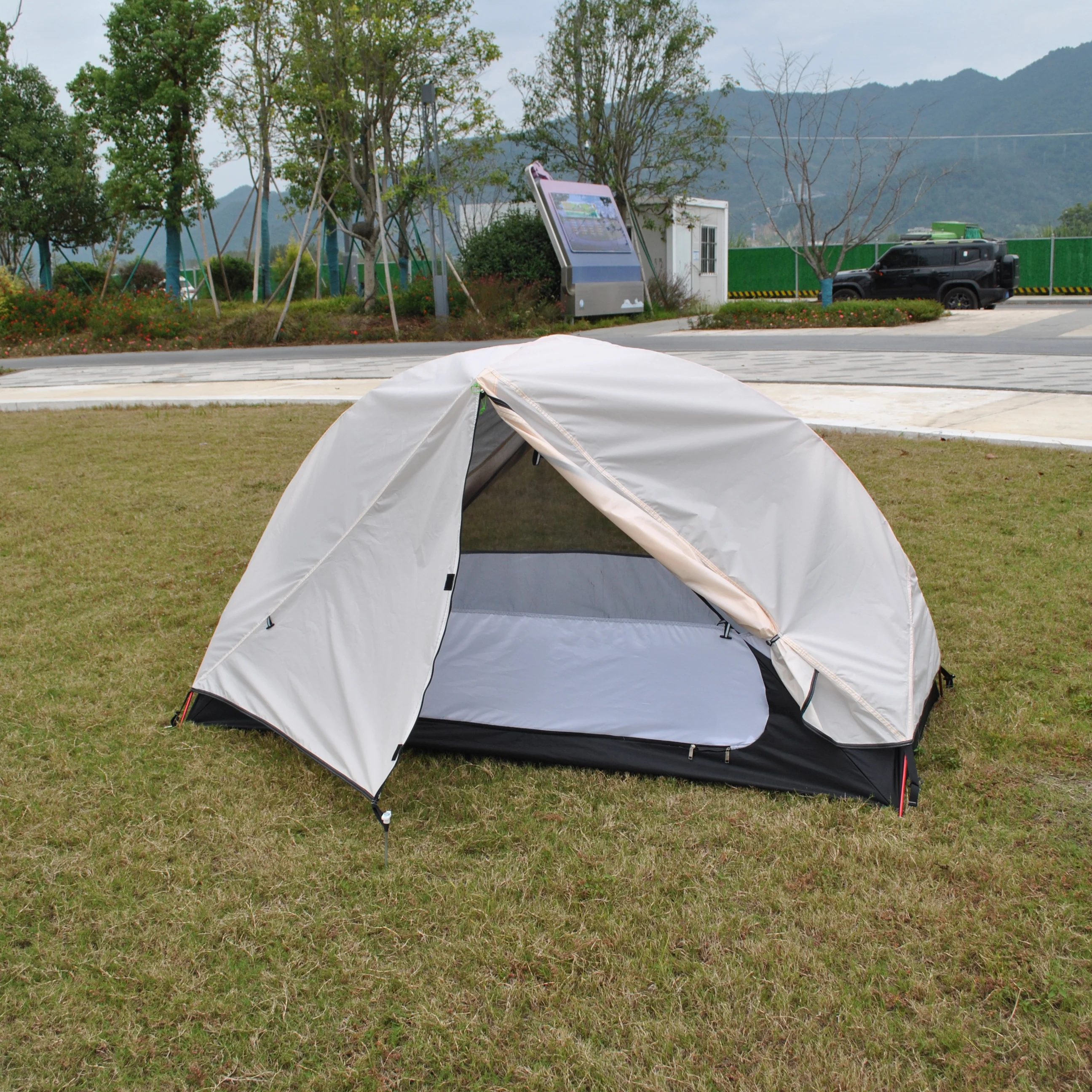 Ultralight Double Layer 1 Person Camping Tent, CZX-217 Waterproof Ultralight 1 Person Backpacking Tent Come with Footprint