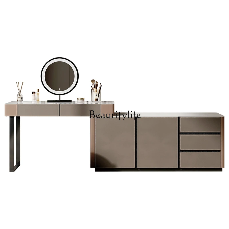 

High-end Storage Cabinet Luxury Integrated Dressing Table Master Bedroom Modern Minimalist