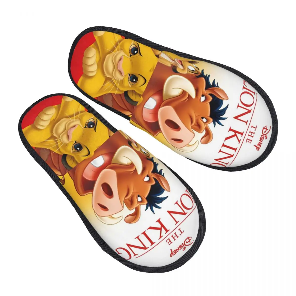 

Изготовленные на заказ домашние тапочки из мягкой пены с эффектом памяти, женские тапочки Hakuna Matata с героями мультфильмов, уютные теплые нескользящие тапочки на подошве