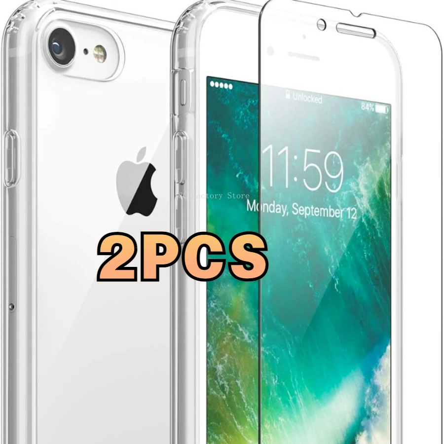 2PCS 9h Screen Protector Shatterproof Case Friendly Tempered Glass For iphone 15 14 13 12 11 Pro Max