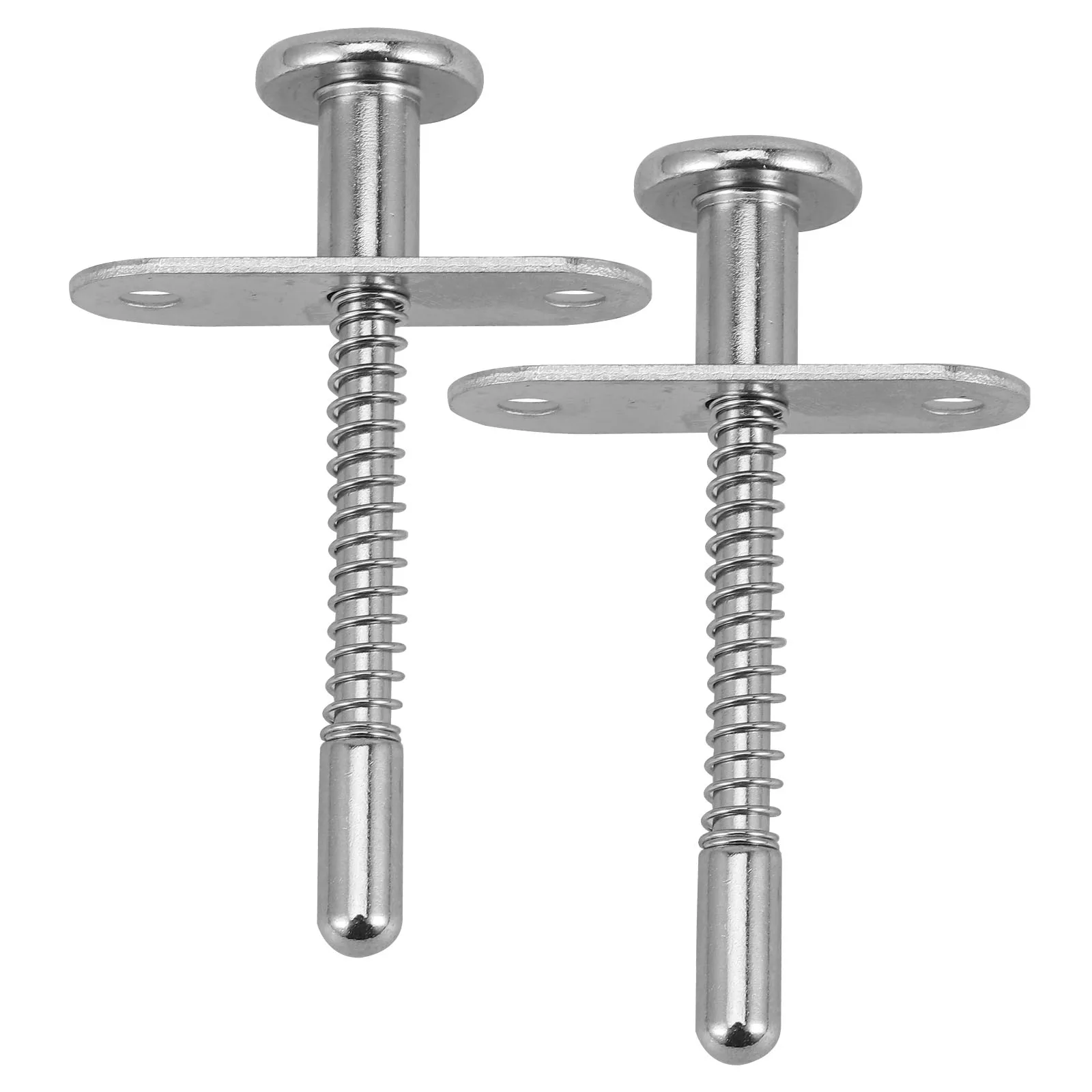 

2Pcs Spring Latch Plunger Metal Crib Baby Bed Fastening Furniture Durable Wear Resistance Long Service Life Spring Cotter Pin