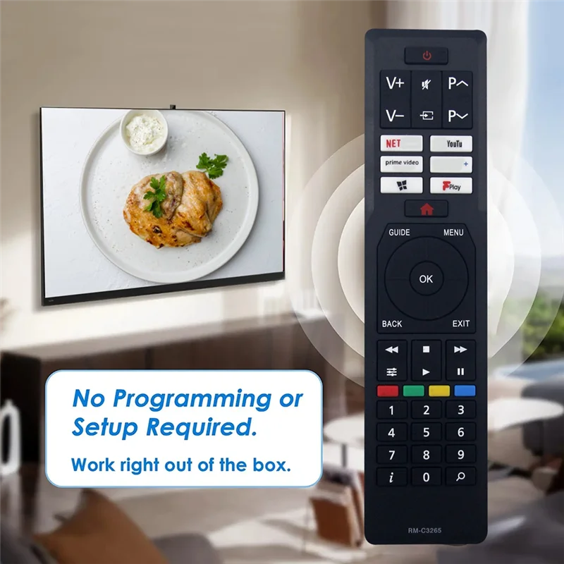 【B74A】Remplacer la télécommande RM-C3265 pour la télécommande TV LCD JVC RM-C3265