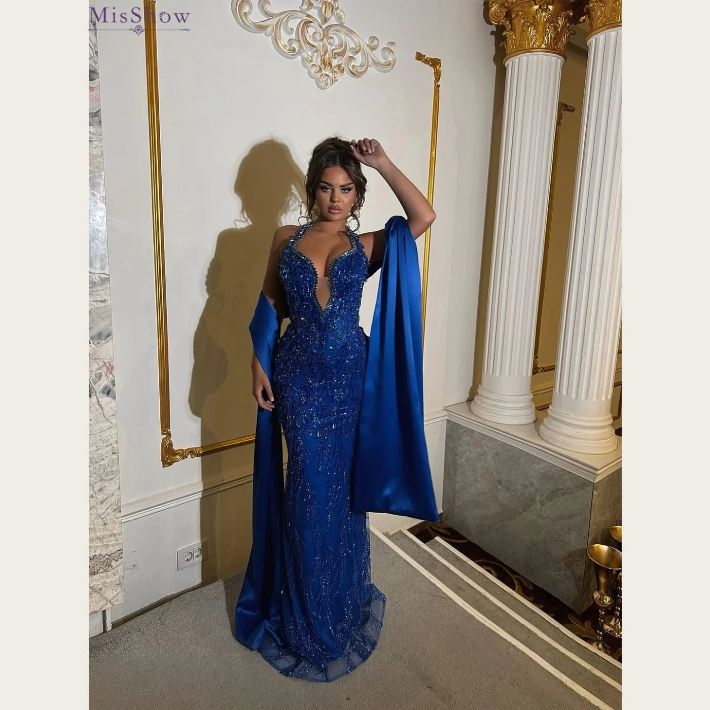 Blue Fancy Dress Shaw Royal Blue Dress Shawl-AliExpress