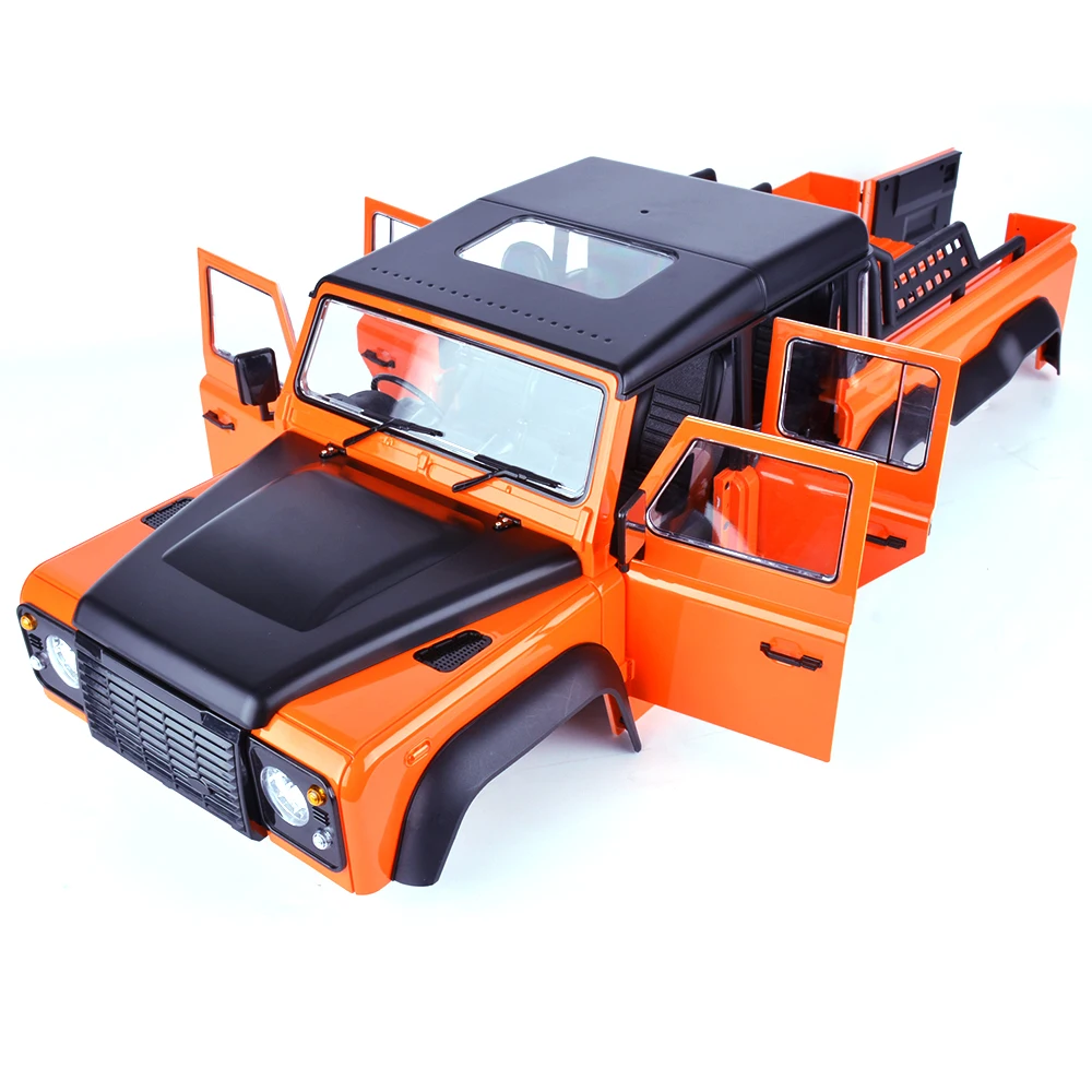 AUSTARHOBBY 6x6 6WD Car Body Hard Shell Can Open the Doors for 1/10 RC Model Car Crawler Accessories