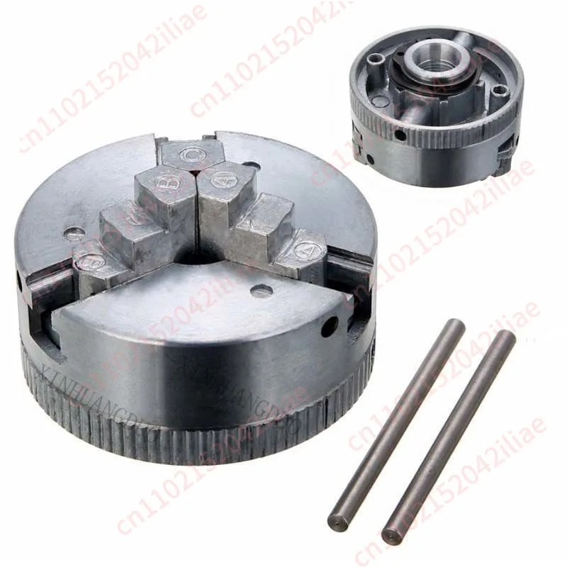 

Three Jaw Chuck for Mini Lathe Bench GrinderElectric Drill Aluminum Alloy Self Centering Woodworking Turning Chuck