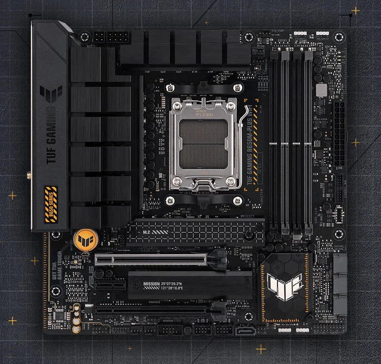 TUF GAMING B650M-PLUS WIFI مدفع ثقيل لسطح المكتب Mechatronics MATX اللوحة الأم TX GAMING B650EM WIFI يدعم ذاكرة AMD AM5 DDR5