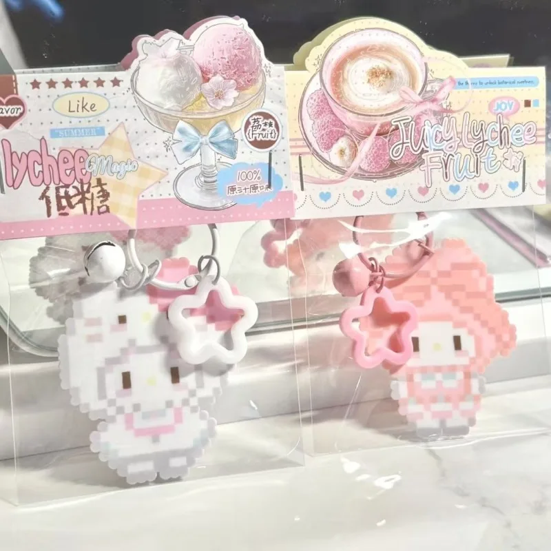 

Cute My Melody Cartoon Acrylic Keychain Anime Action Figures Cute Toy Car Key Schoolbag Decoration Model Children Birthday Gifts