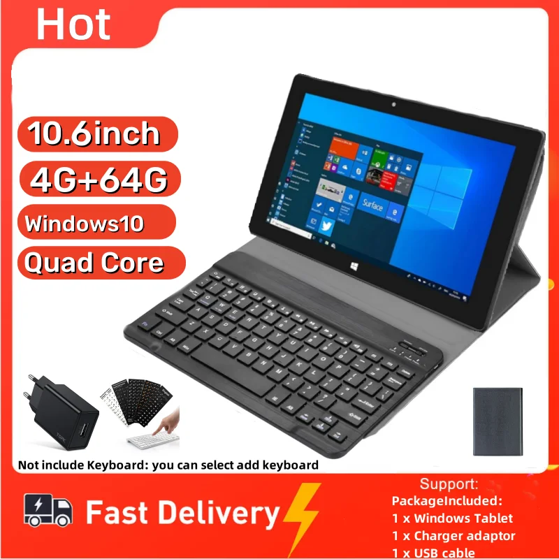 Big Sales 10.6 INCH 4GBRAM 64GB ROM C25 Windows 10  Tablet Dual Cameras  x5-8350 CPU 5000mAh Li-Poly Battery Quad Core WIFI