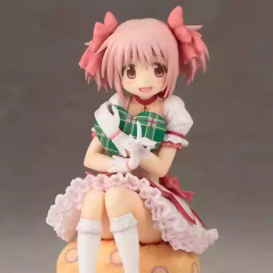 Anime quente puella magi madoka magica aniem figura bonito sentado capital menina pvc anime figuras de ação anime modelo dos desenhos animados brinquedo presente
