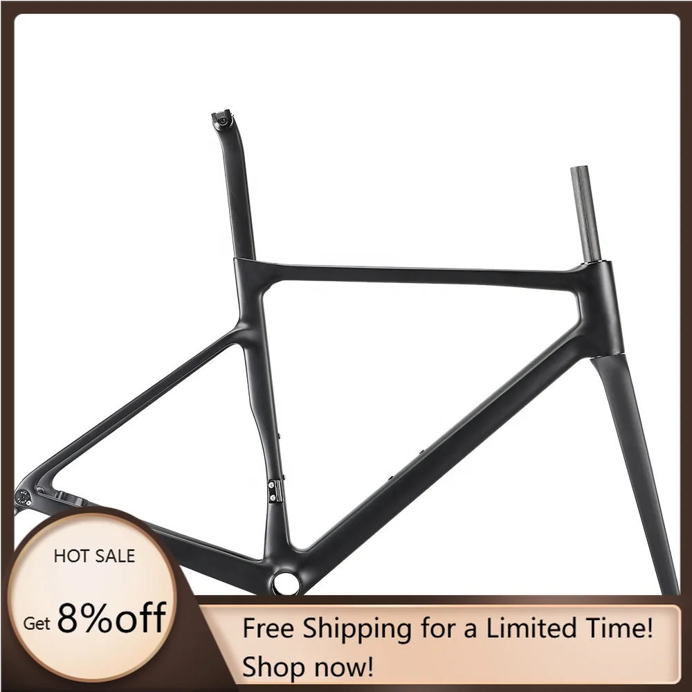 

STLF T1100 700C Road Racing Bicycle Frames Oem Aero Design Cyclocross Bike Frameset Customize Painting Carbon Fiber Climb Bike F