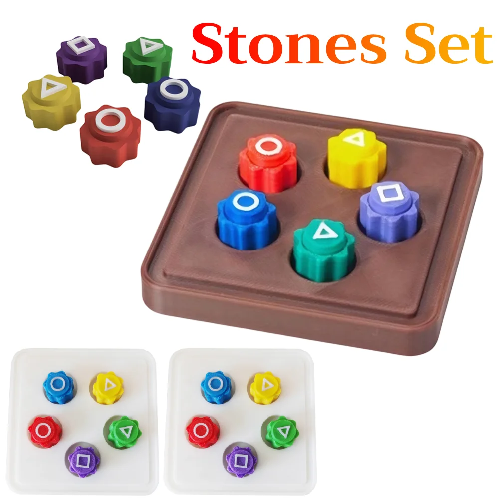 5set Gonggi Korean Game Stones Set Korea Traditional Play Game Gonggi Jack Stone Pebbles Set Eye Coordination Training Toy