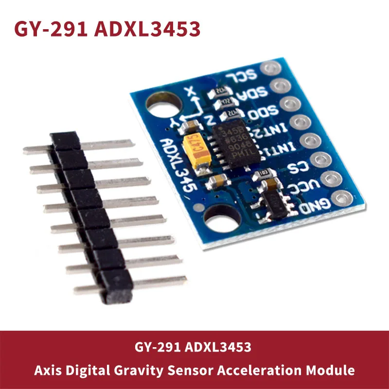 

Acceleration Module ADXL345 Digital Three Axis Acceleration of Gravity Tilt Module IIC/SPI Protocol