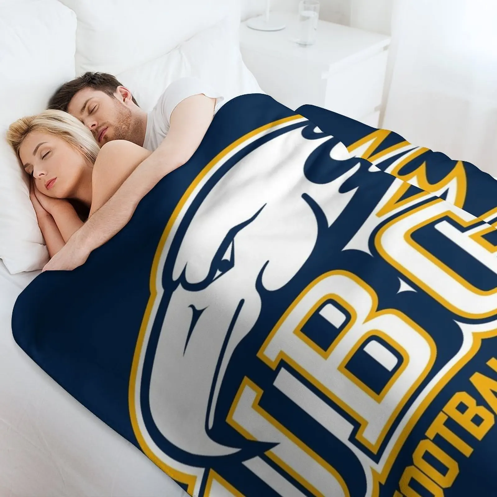 UBC Thunderbirds FOOTBALL رمي بطانية رقيقة أريكة سرير بطانيات أشعث دافئة