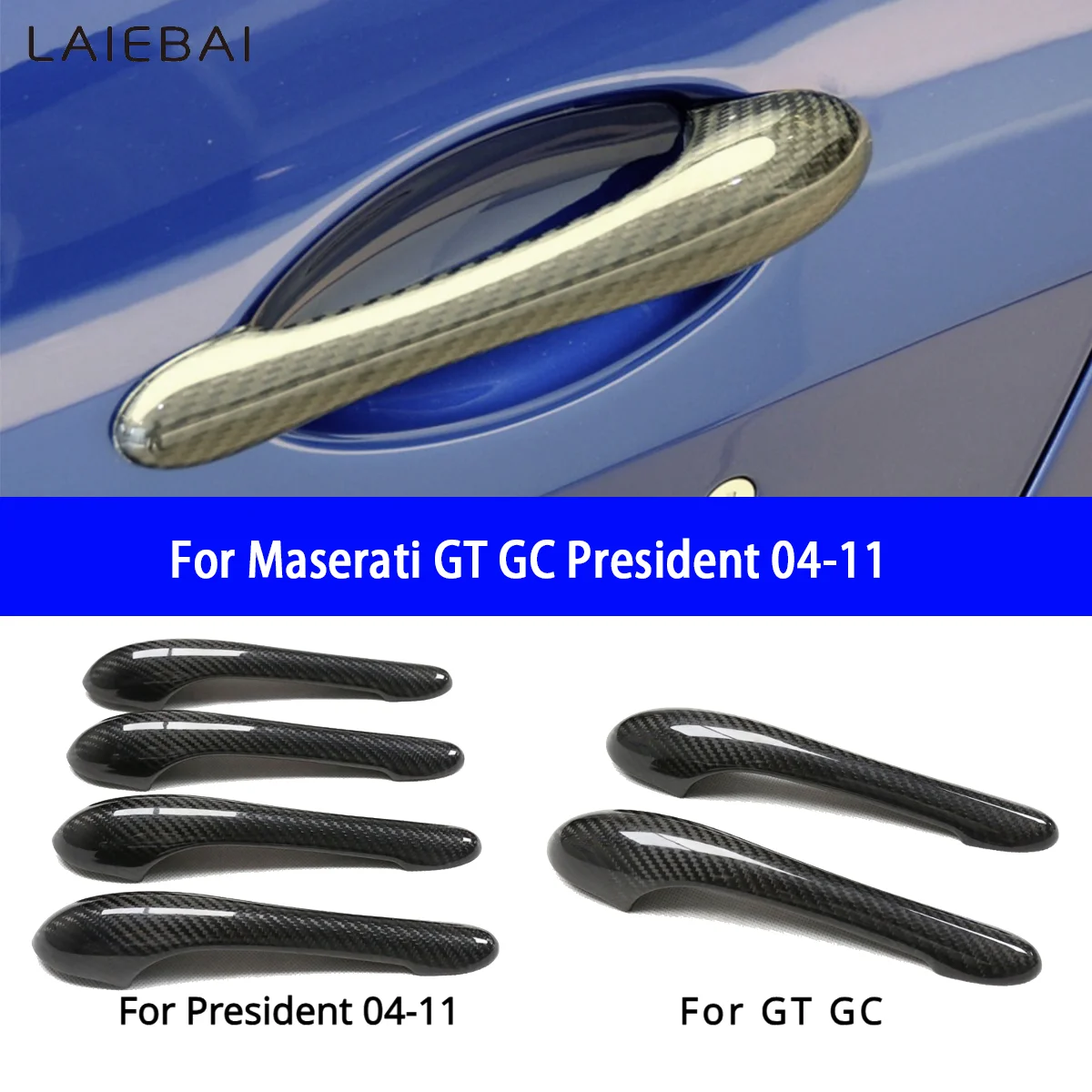 Suitable for Maserati GT GC President 04-11 Carbon Fiber Door Handle Door Handle