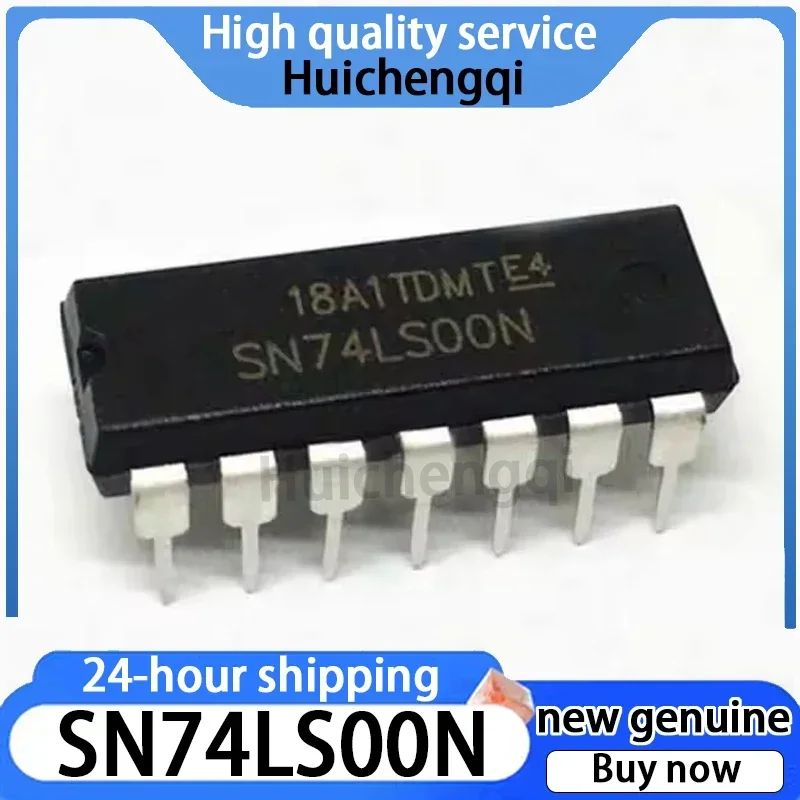 10PCS Genuine SN74LS00N Package PDIP-14 2 Input Terminal Four NAND Gate Logic Gate