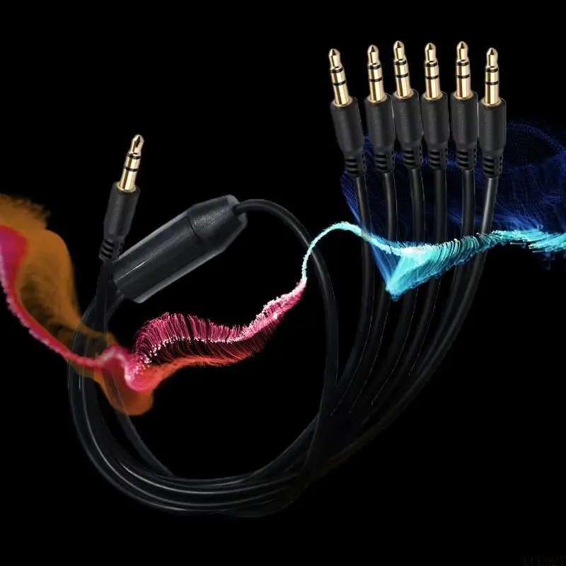 B03F 3.5mm Splitter Stereos Headphone Adapter Extension Line for Multiple Output 50cm 100cm
