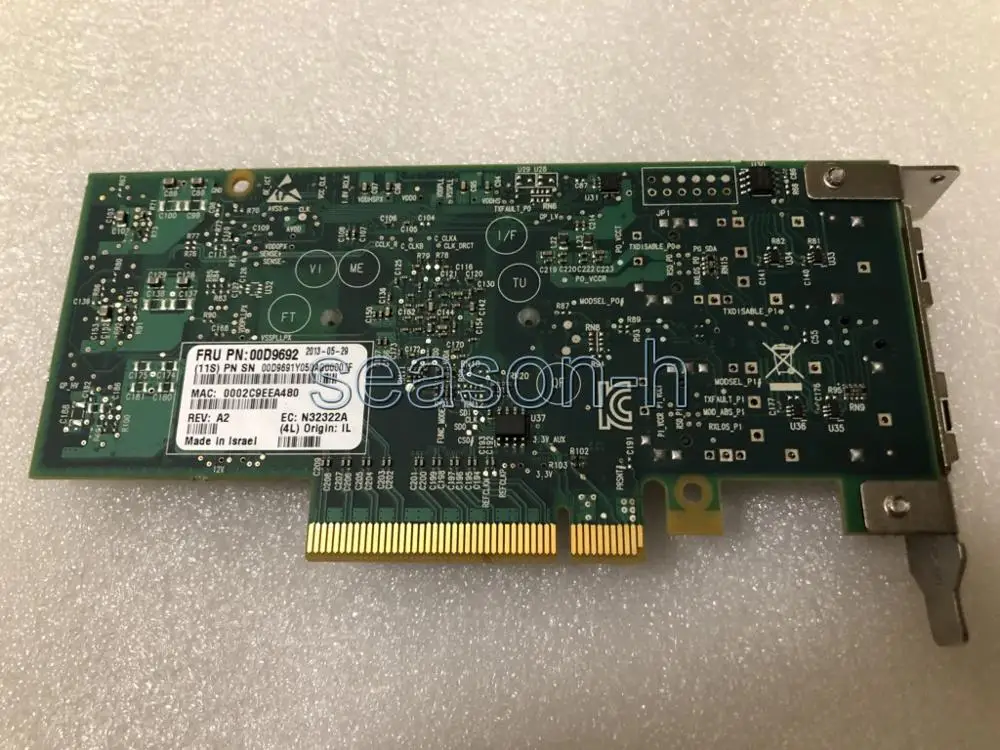 ConnectX-3 Dual Port 10GB SFP Adapter Card 00D9692 network card