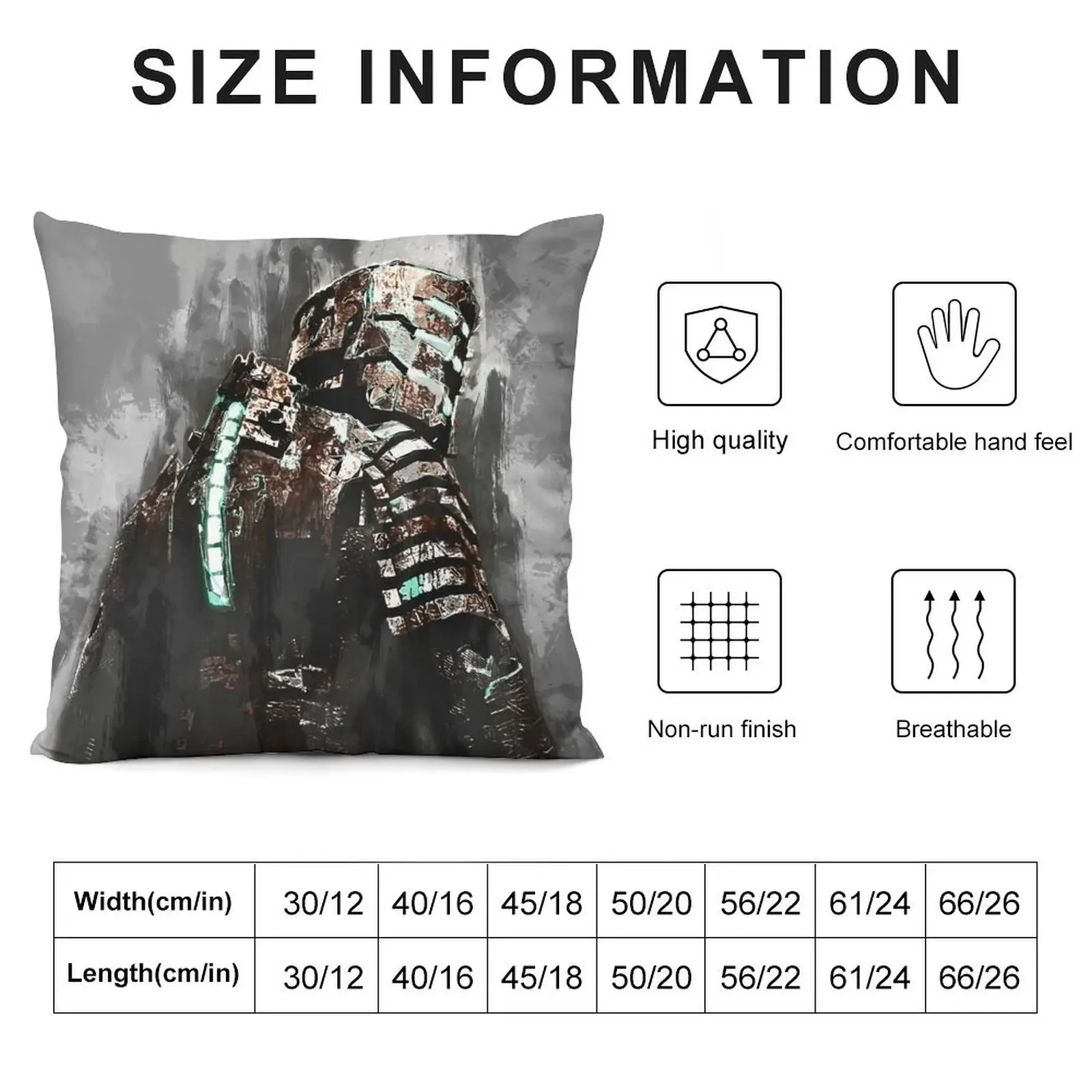 Isaac Clarke - Darkness of Space Throw Pillow pillow cover luxury pillowcases for sofa cushions luxury decor pillow