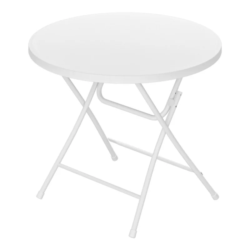 Simple Portable Round Foldable Dining Table, Multi-purpose Desk for Home Small Apartment Outdoor Market Stall