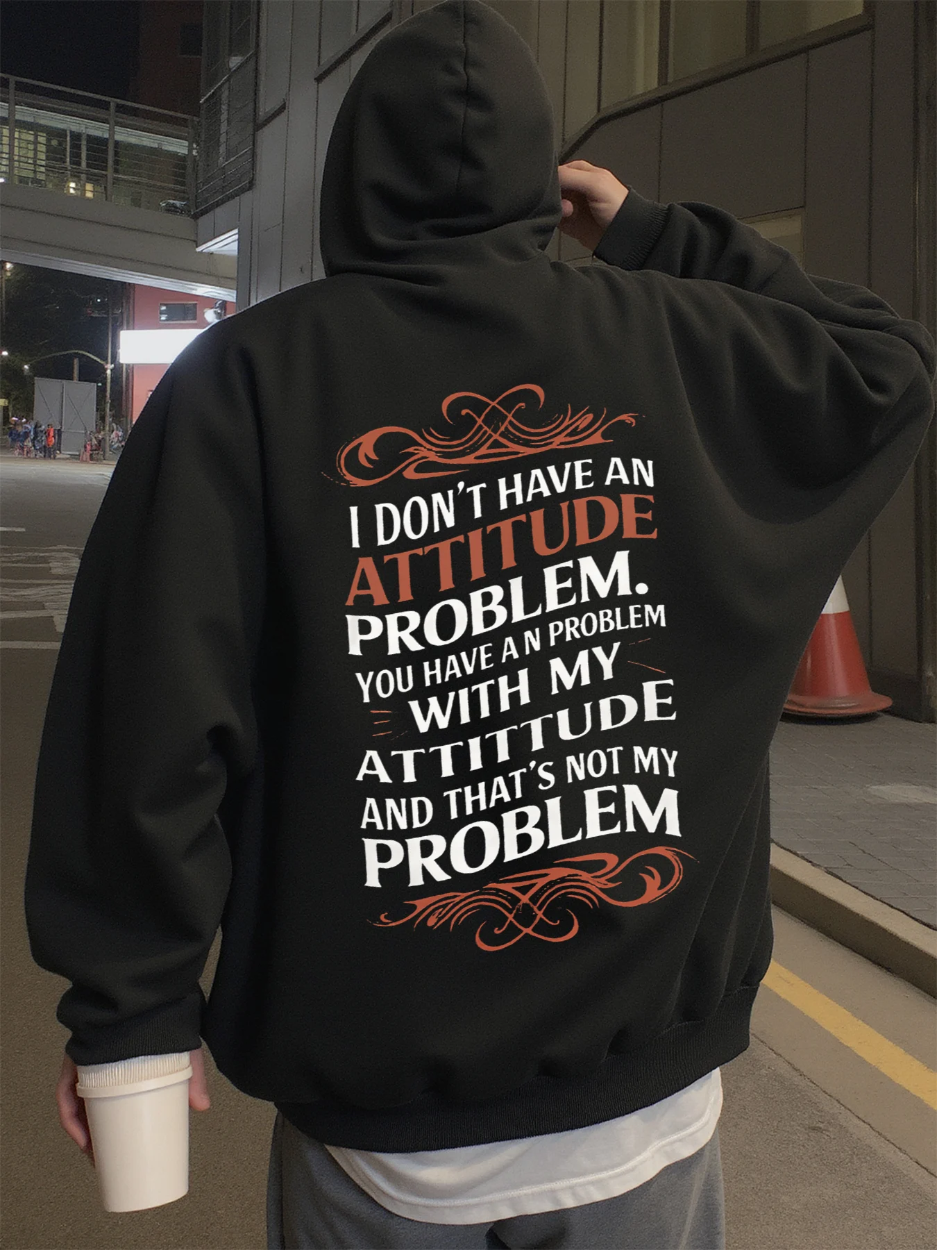 Hoodie for Men, Streetwear, Stay True to Yourself, Personality Graphic Hoodies for Men, Wear in Spring, Autumn, and Winter Sweatshirt