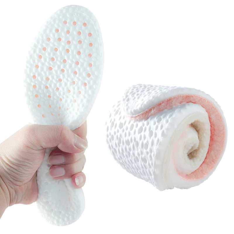 Winter Warm Thermal Insoles Thicken Soft Breathable Insert Unisex Boots Pad Sole Shock Absorption Sport Insoles for Shoes
