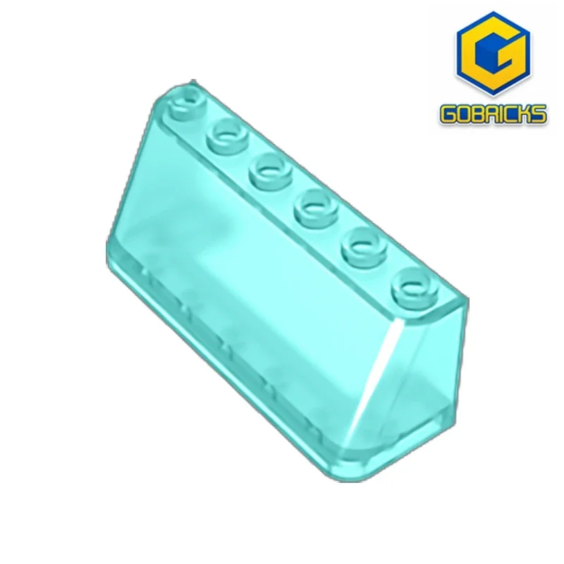 GDS-1489 Building block WINDSCREEN 2X6X2 TRANSPARENCY - 2x6x2 Car windshield compatible with lego 4176