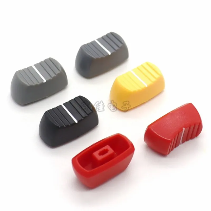 10PCS 23.5*12*11MM Straight Slide Potentiometer push-pull Cap Dimming Console Mixer Fader Cap Push-pull Cap Hole 4MM