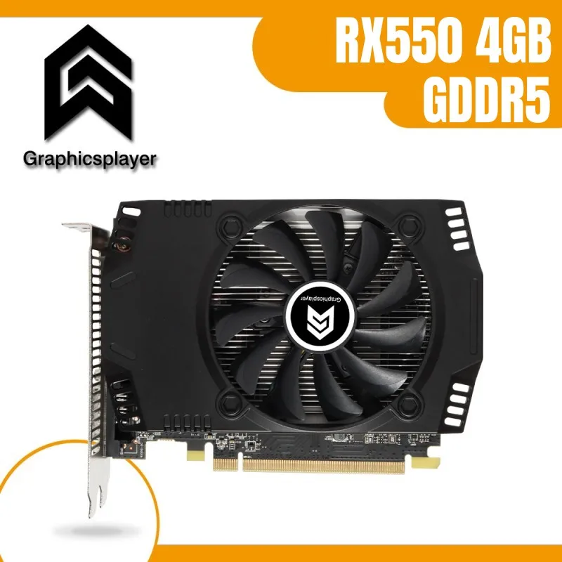 Computer graphics card RX550 4GB 128BIT Video Card PC VGA Game Card For AMD