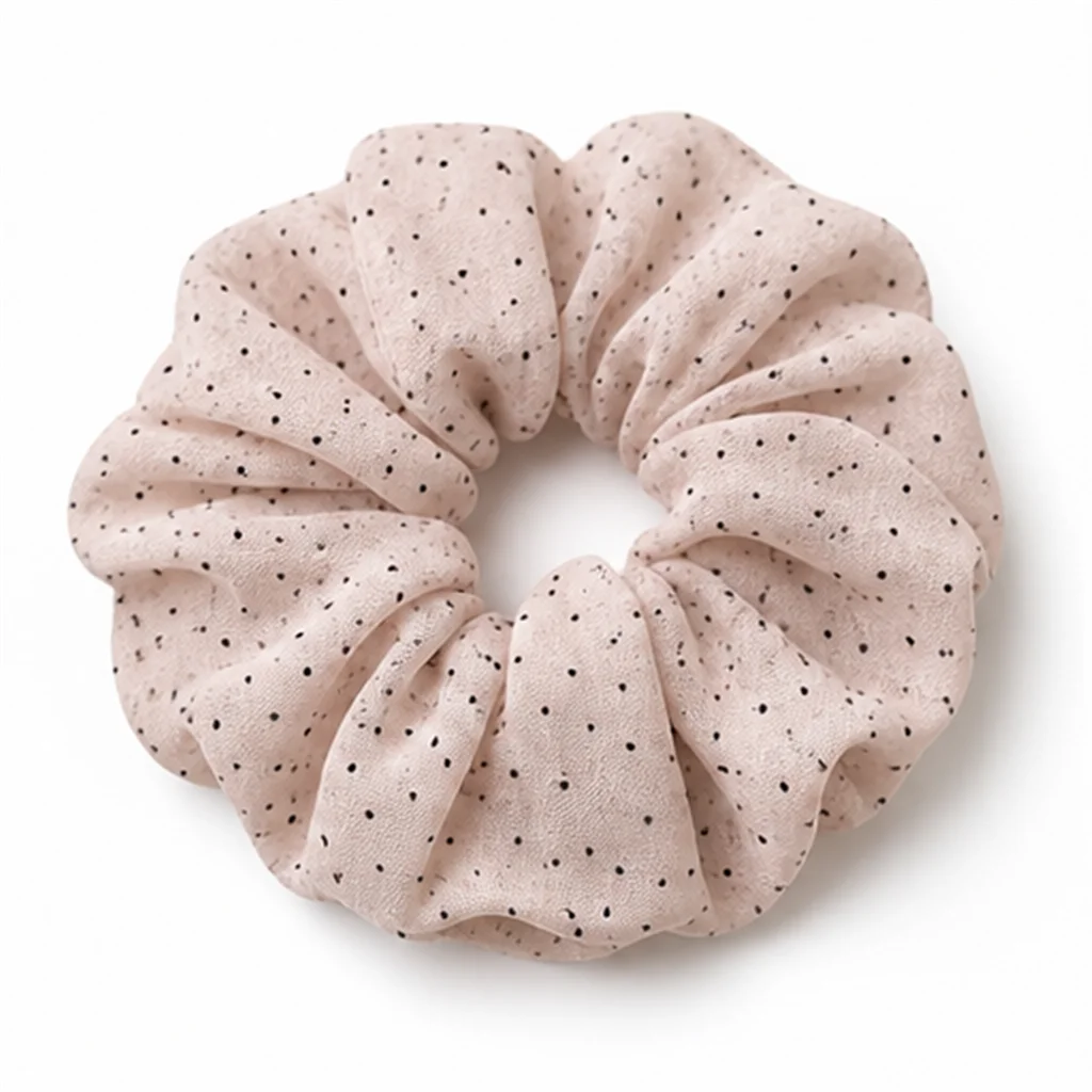 milk-mist-eyelet-polka-dot-lightweight-large-scrunchie-handmade-elastic-hair-tie-voluminous-ponytail-holder-fashion-hair