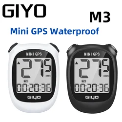 GIYO M3 Bike Mini GPS Cycling Computer Wireless Road Bicycle Stopwatch Waterproof Velocimeter Odometer LCD Display Backlight