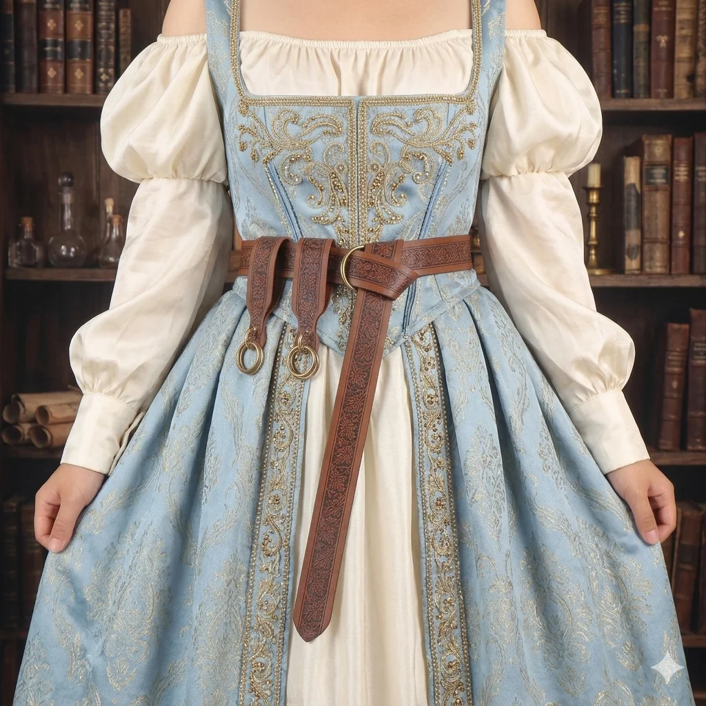 3pcs Renaissance Costume Accessories PU Leather Buckle Belt Medieval Viking Skirt Hike Set for Halloween LARP Cosplay Costume Party