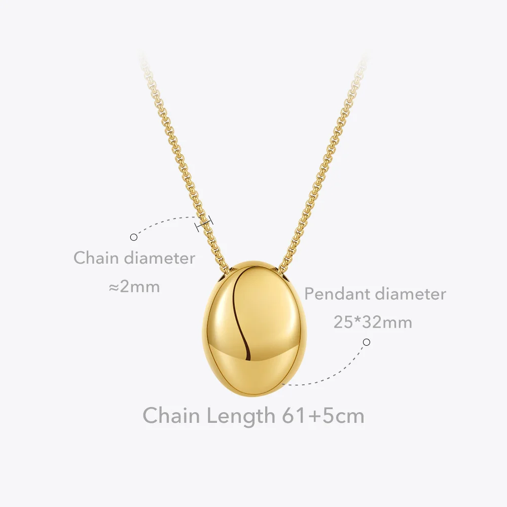 ENFASHION Hollow Pebbles Stainless Steel Long Necklace For Women Fashion Jewelry Gold Color Necklaces Colar Halloween P213266