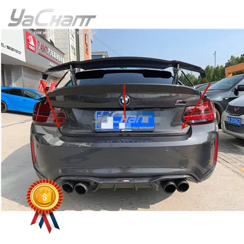 

Стильный задний бампер из карбона для F87 M2 M2C 2016-2018 годов выпуска, дизайн в стиле OEM
