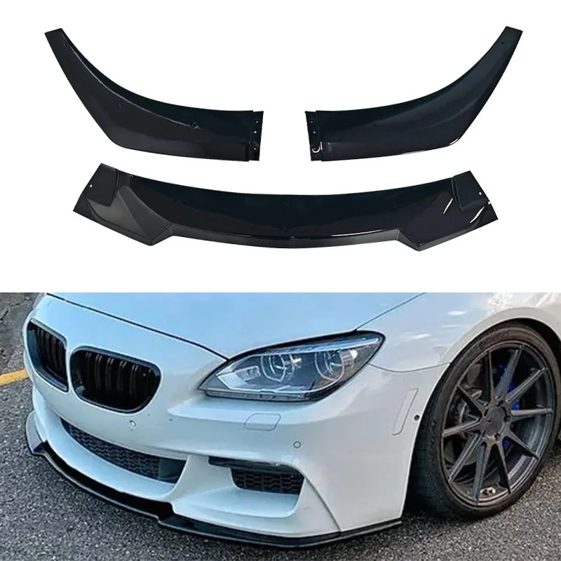 

For BMW 6 Series F06 F12 F13 M Sport 2012-2018 Front Bumper Lip Spoiler Splitter Diffuser BodyKit Tuning ABS Canard Lip Cover