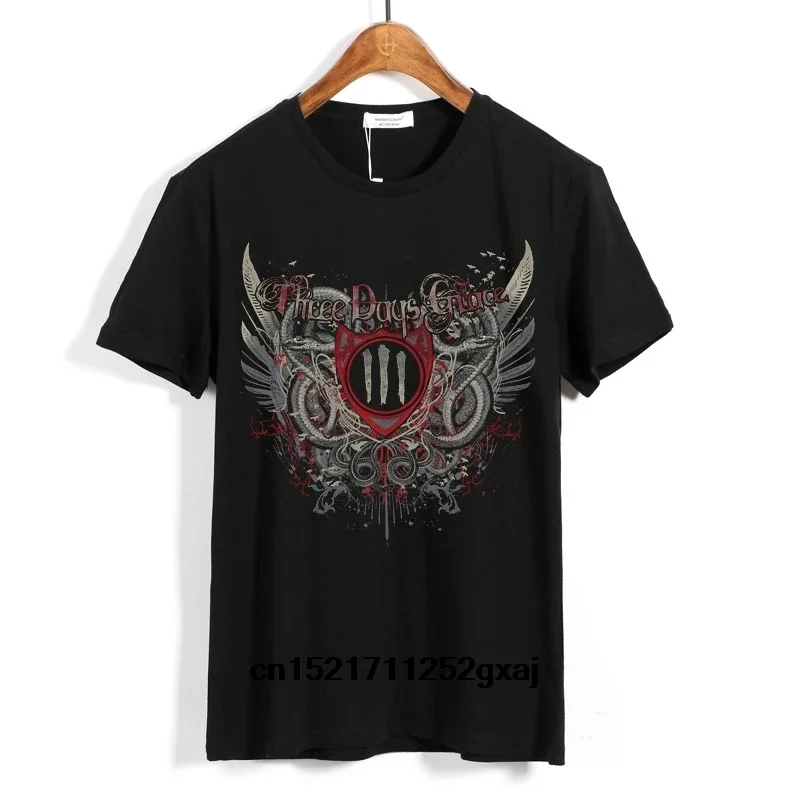 Men t shirt Fashion Three Days Grace Punk Rock Summer Dress Printed Tops t-shirt women