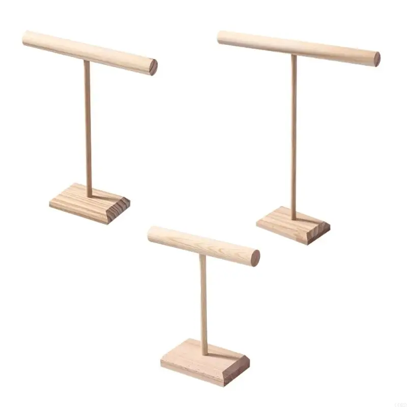 

CORD Деревянный стеллаж для демонстрации браслетов Деревянное основание Держатель для часов и лент для волос Т-образная для и