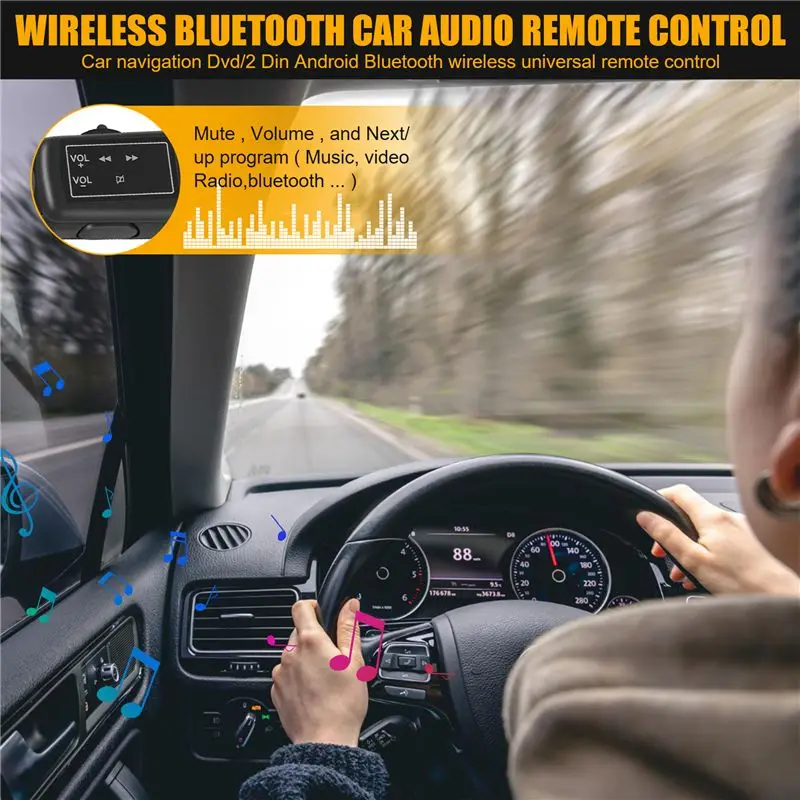 【Price Drop !!】-Car Steering Wheel Button Remote Control Lights Car Navigation Dvd / 2 Din Android Bluetooth Wireless Universal