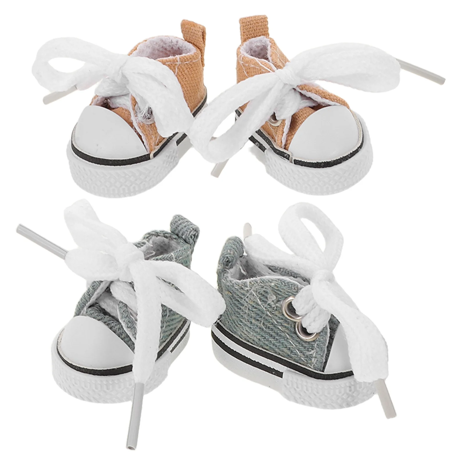

2pcs Shoes 17Cm Realistic Canvas Shoes Canvas Sneakers For Dress Up Party Outfit Dollhouse Footwear Accessories