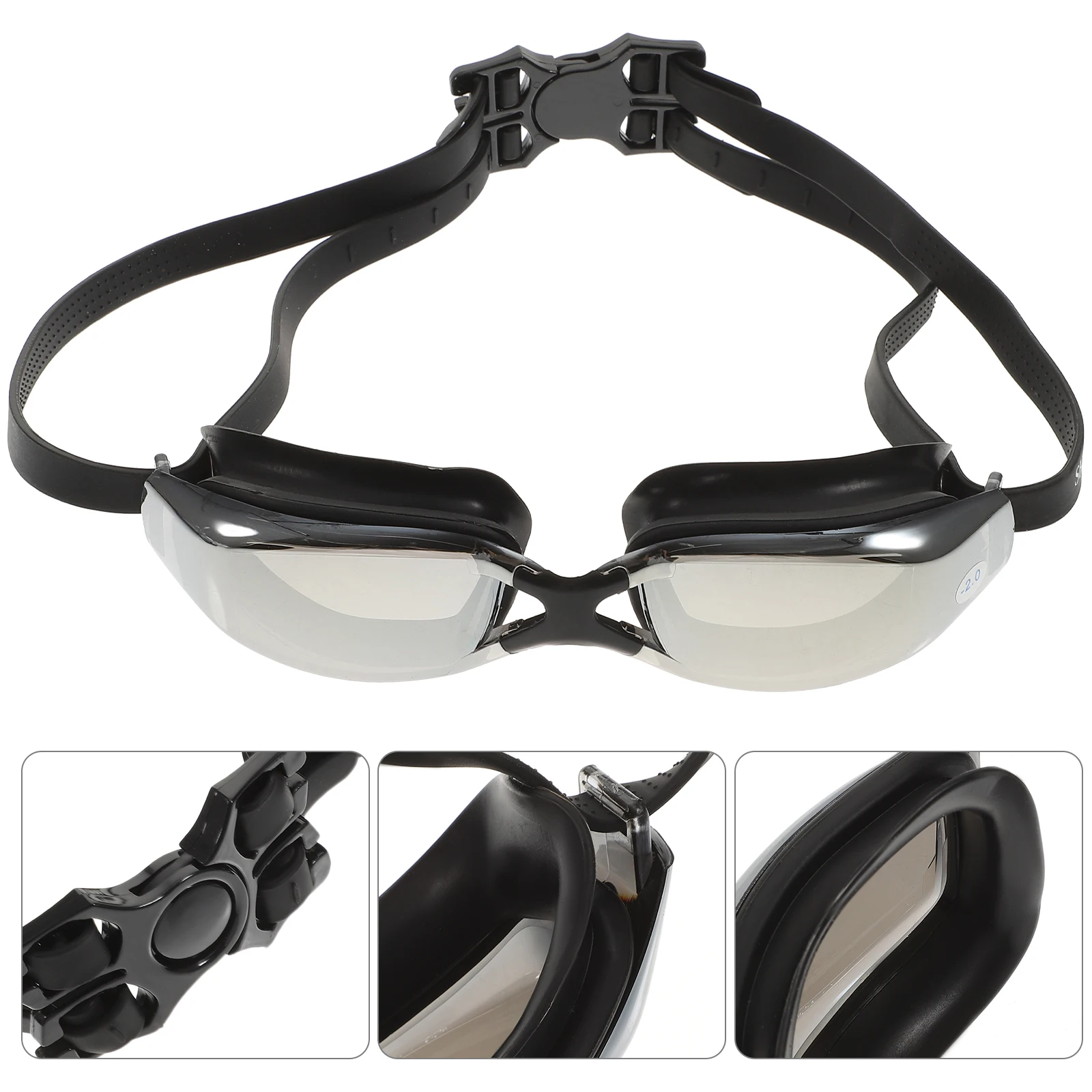 

1 Pair High-Quality Myopia Swim Goggles Anti-Fog Comfortable Fit Swim Glasses for Maximum Protection