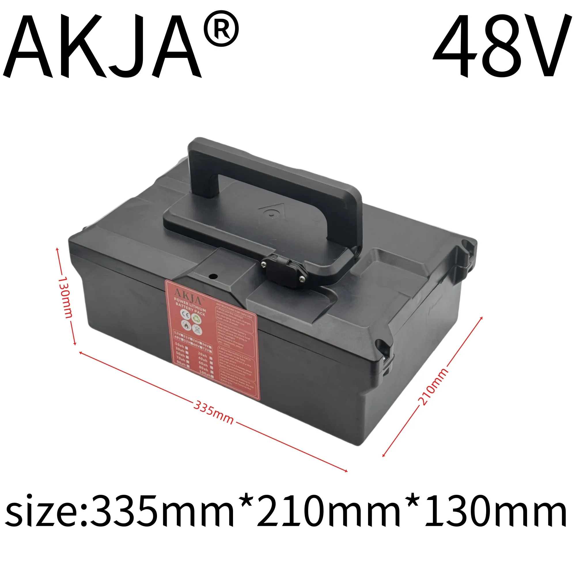 Rychlá letecká přeprava, 48V50AH, odeslání do 24 hodin, nová lithiová baterie 18650, vhodné pro motory do 3000W, plná kapacita - náhled 4