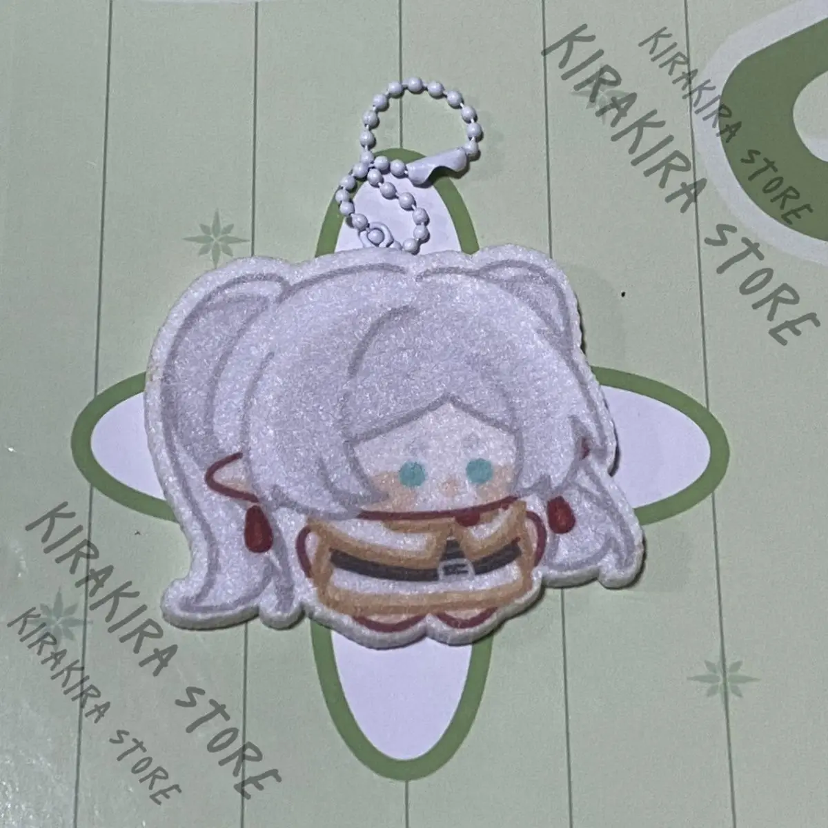 Frieren: Beyond Journey's End 양면 펜던트 열쇠 고리 Frieren Fern 부직포 교수형 드롭 코스프레 Stark 액세서리