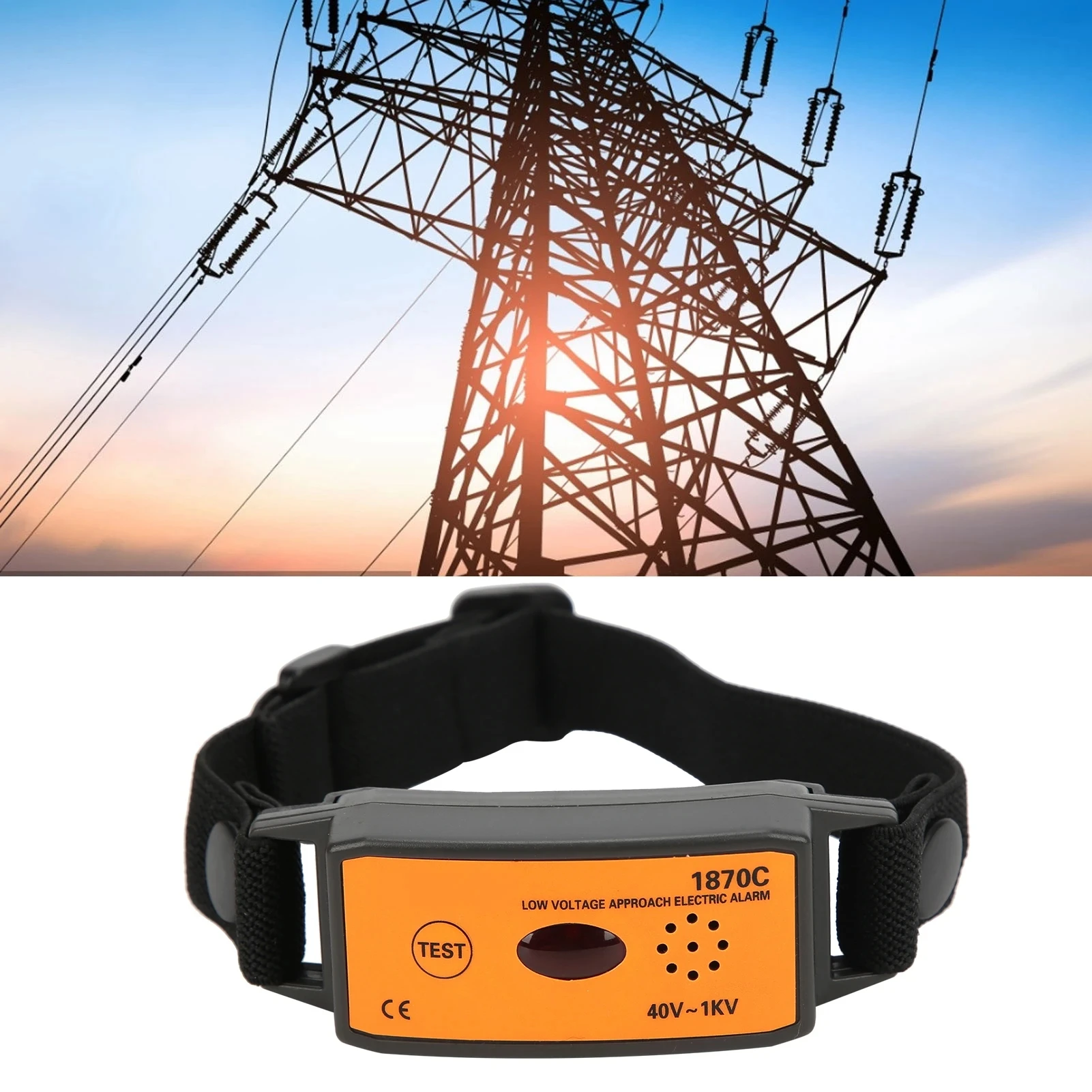 

ETCR1870C High Voltage 40V-1KV Detector Indicator Non-Contact Induction IP54 Waterproof Safety Arm Type High Voltage Alarm