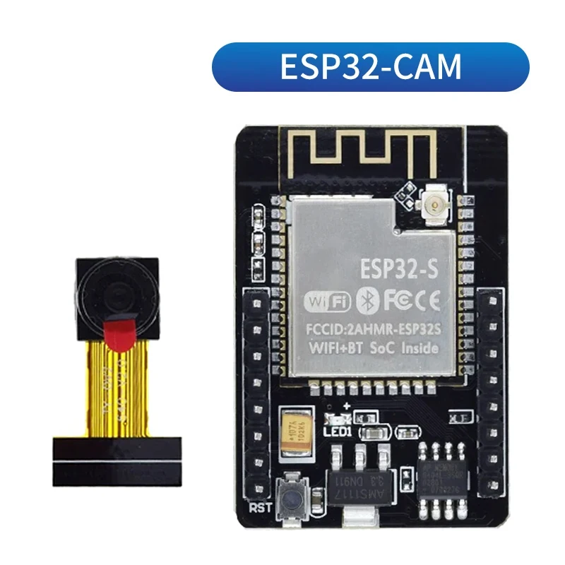 TZT ESP32-CAM-MB WIFI ESP32 CAM Bluetooth Development Board with OV2640 Camera MICRO USB to Serial Port CH340G Nodemcu