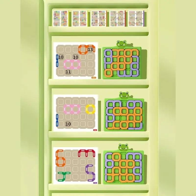 Puzzle chiffres dessin animé, bloc forme, labyrinthe jouet d'apprentissage pratique pour enfants, développement