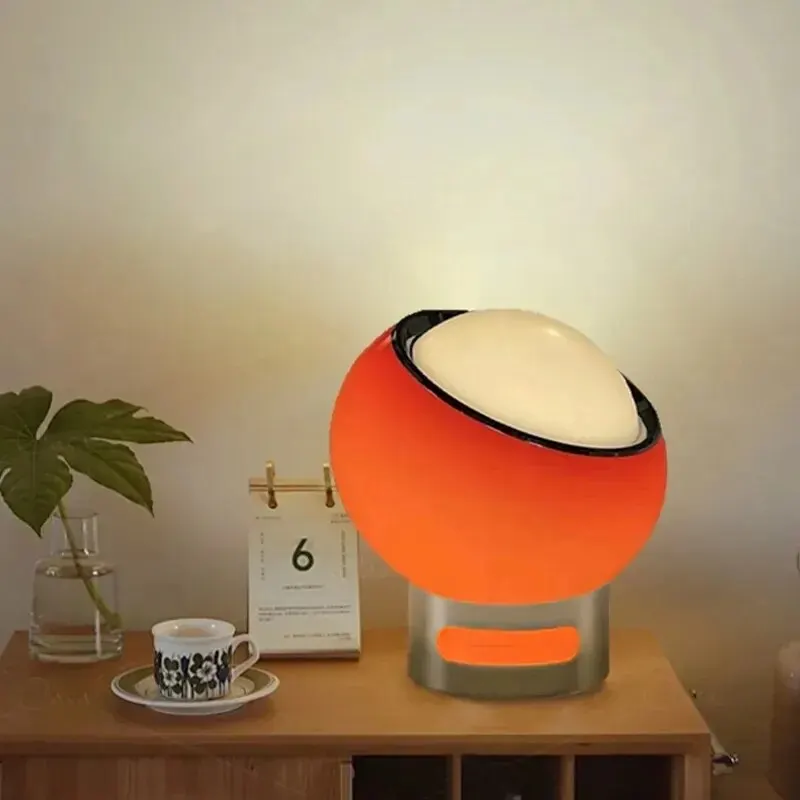 Lampada da tavolo medievale in vetro proteico in camera da letto, soggiorno sul comodino, lampada d\'atmosfera creativa per sala da pranzo, tavolo