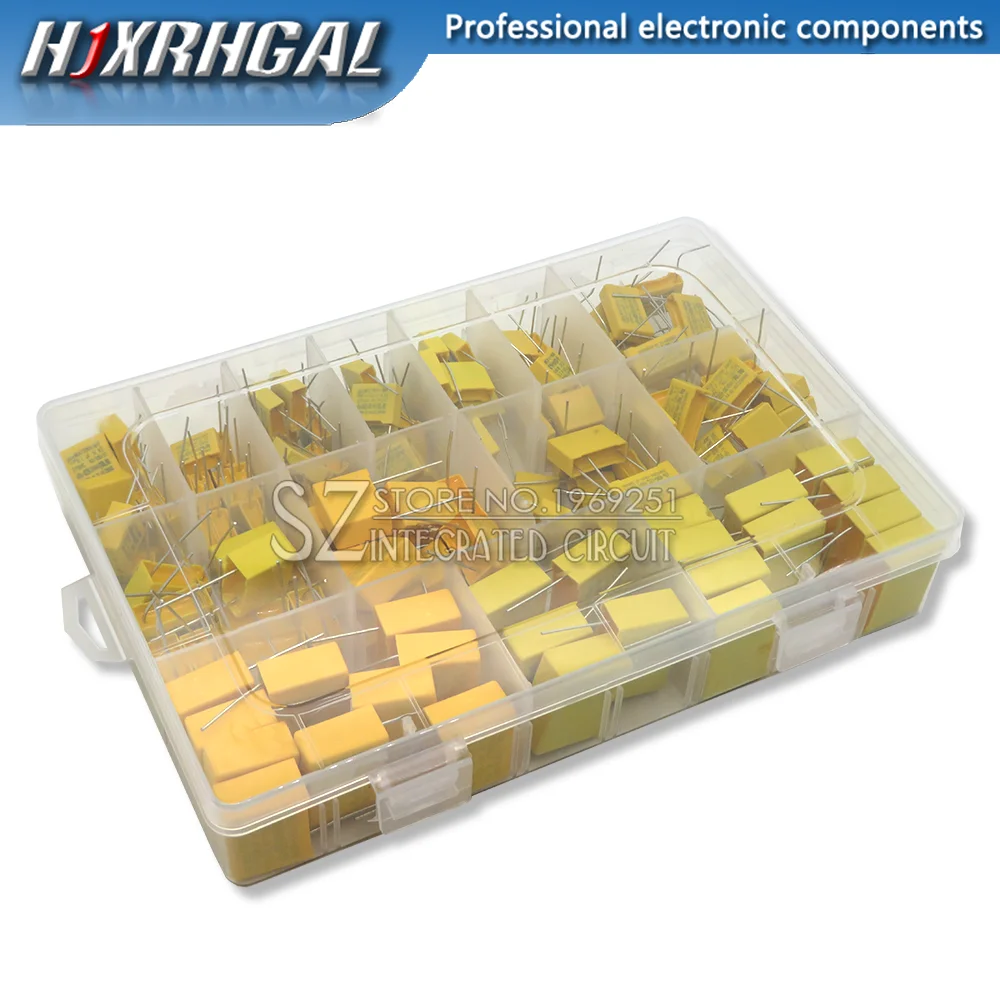 

135PCS 14Values X2 Safety Capacitor 275VAC 102K-105K 1NF~1UF Assorted Kit igmopnrq