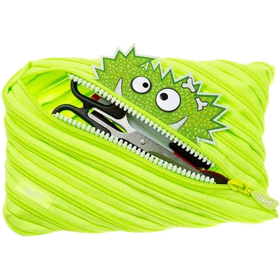 

Большой пенал для мальчиков, милый чехол на молнии для девочек и подростков, сумка для канцелярских принадлежностей для школы, зеленый