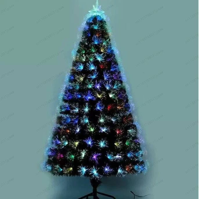 

Роскошные елочные украшения, цветная оптика длиной 2,1 м со звездами и теплыми белыми светодиодами, идеальный розовый праздник