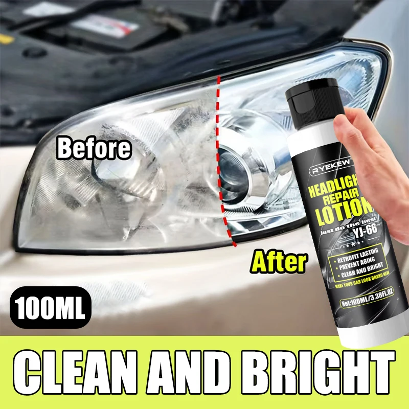 Headlight Restoration Kit Headlight Polish Car Light Repair Cleaner Kit Auto Renovation Liquid Repair Maintenance