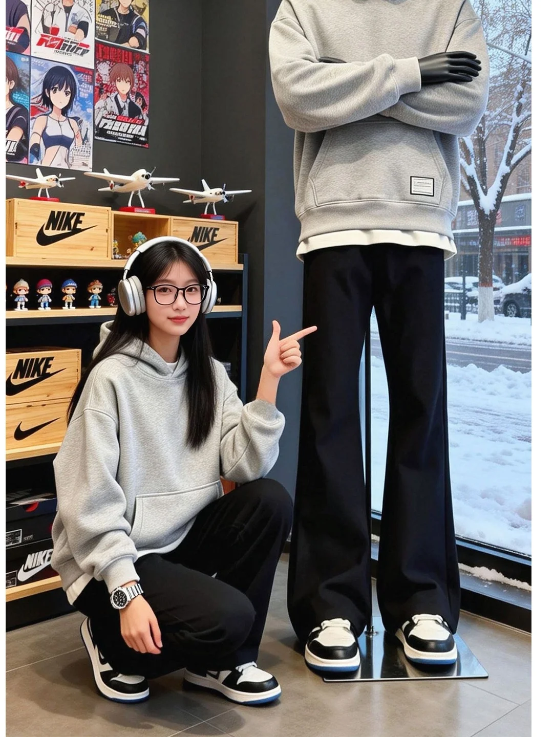 

Cleanfit Curved Blade Men's Jeans High Waist Straight Leg Bla Slim Fit Casual Wear Resistant Wear Spring Autumn Winter